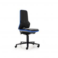 Bimos Arbeitsstuhl Neon mit Rollen Blau