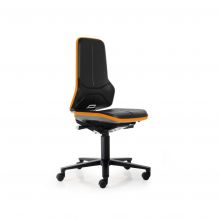 Bimos Arbeitsstuhl Neon mit Rollen Orange