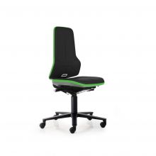 Bimos Arbeitsstuhl Neon mit Rollen Grün