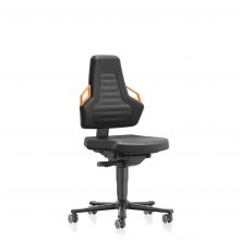 Bimos Arbeitsstuhl Nexxit mit Rollen Orange