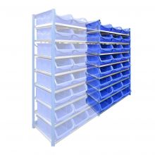 Fächerschrank Medium Duty 2000x1000x500 mm (hxbxt) 8 Ebenen Anbauregal