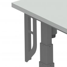 Bügelset für Aufbau Rückseite elektrisch verstellbare Werkbank