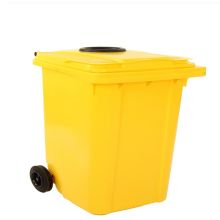 Kunststoffbehälter mit Rosette 240L, Gelb