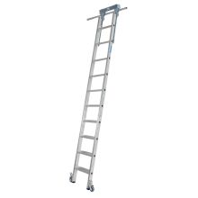 Stellingladder Krause verrijdbaar 1x10 sporten 1600mm