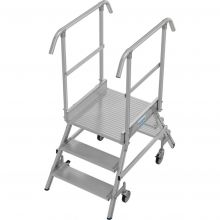 Plattformtreppe Krause doppelseitig 2x3 Stufen 750mm