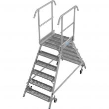 Plattformtreppe Krause beidseitig R13 Antirutsch Profilrost 2x6 Stufen 1450mm