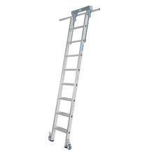 Stellingladder Krause verrijdbaar 1x8 sporten 1150mm