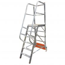 Plattformleiter Krause Vario Compact mit Stabilisator 750mm 6 Stufen 1400mm