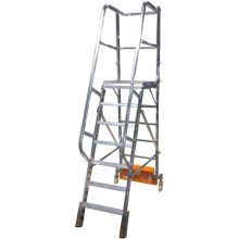 Plattformtreppe Krause Vario Compact mit Stabilisator 750mm 7 Stufen 1650mm