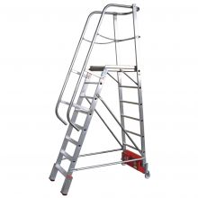 Plattformtreppe Krause Vario Compact mit Stabilisator 750 mm 8 Stufen 1900 mm