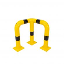 Eckschutzleiste 490x490x500mm Ø76mm Gelb/schwarz