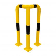 Eckschutz 490x490x1000mm Ø76mm Gelb/Schwarz