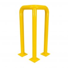 Eckschutzbeugel 490x490x1000mm Ø76mm Gelb