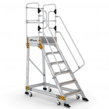 Plattformtreppe Wixor mit Federrollen 6 Stufen