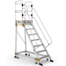 Plattformtreppe Wixor mit Federrollen 7 Stufen