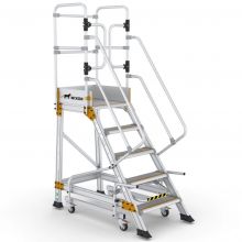 Plattformtreppe Wixor mit Handbremse 5 Stufen