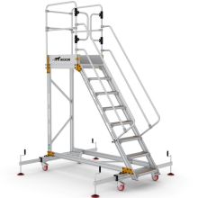 Plattformtreppe Wixor mit Stabilisator 8 Stufen