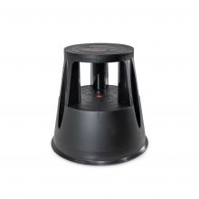 Tritthocker schwarz 410 mm (h)