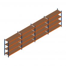 Vorteilsreihe Weitspannregal Kimer 1750x6250x600 mm (hxbxt) 4 Ebenen mit vormontierten Rahmen