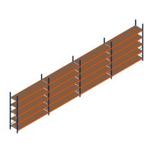 Vorteilsreihe Weitspannregal Kimer 2250x9250x600 mm (HxBxT) 5 Ebenen mit Vormontierten Rahmen