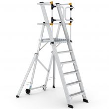 Lagerleiter Wixor klappbar extra sicher 6 Stufen