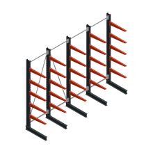 Vorteilsreihe medium Kragarmregal einseitig 3000x5000x800mm (HxBxT) 5 Ebenen 340/Arm