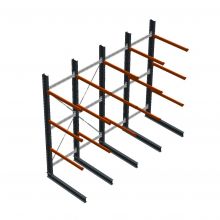 Vorteilsreihe schwere Kragarmregal einseitig 4000x4091x1500mm (hxbxt) 3 Ebenen