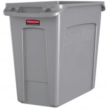 Slim Jim Container mit Luftschlitzen, 87ltr grau, Rubbermaid