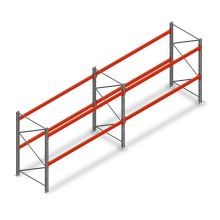 Kombiangebot Palettenregal AR T2 2000x5640x1100 mm (HxBxT) 2 Ebenen 2844kg/Eb. mit vormontierten Rahmen