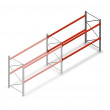 Palettenregal AR T2 2000x2700x1100mm (hxbxt) 2 Ebenen 2844kg/Eb. Anbauregal
