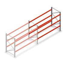 Palettenregal AR T2 2000x2700x1100mm (HxBxT) 3 Ebenen 2844kg/Eb. Anbauregal