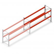 Palettenregal AR T2 2000x3600x1100mm (hxbxt) 2 Ebenen 2252kg/Eb. Anbauregal