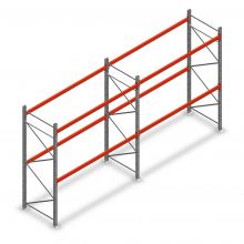 Kombiangebot Palettenregal AR T2 3000x5640x1100 mm (hxbxt) 2 Ebenen 2844kg/Eb. mit vormontierten Rahmen