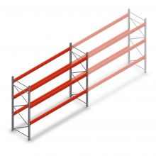 Palettenregal AR T2 3000x3600x1100mm (hxbxt) 3 Ebenen 2252kg/Eb. Anfangsregal