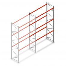 Palettenregal AR T2 4500x2700x1100mm (hxbxt) 3 Ebenen 3636kg/Eb. Anbauregal