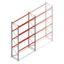Palettenregal AR T2 4500x2700x1100mm (HxBxT) 4 Ebenen 2844kg/Eb. Grundregal