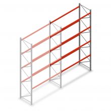 Gebrauchtes Stow Palettenregal 5250x2700x1100mm (hxbxt) 4 Ebenen Anbauregal