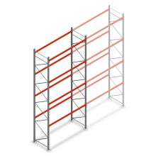 Palettenregal AR T2 6000x2700x1100 mm (HxBxT) 4 Ebenen 1820kg/Eb. Grundregal