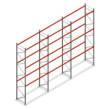 Vorteilsreihe Palettenregal AR T2 6000x8420x1100mm (HxBxT) 3 Ebenen 2844kg/Eb.