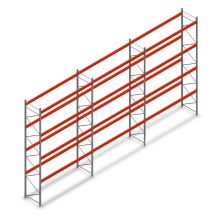 Vorteilsreihe Palettenregal AR T2 6000x11200x1100mm (HxBxT) 4 Ebenen 2252kg/Eb.