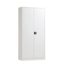 Abschließbarer Metallschrank mit Flügeltüren, Lagerschrank 1800x800x380 mm (hxbxt) grau