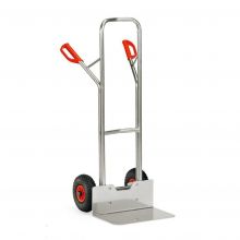 Aluminium Sackkarre 200 kg 1300 mm mit Luftreifen, extra große Schaufel