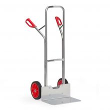 Aluminium Sackkarre 200 kg 1300 mm mit Gummireifen, extra großer Schaufel