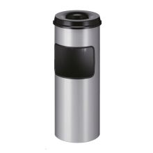 Asche-Papier-Lagerbehälter mit Löschsand 30 Liter aluminiumgrau-schwarz