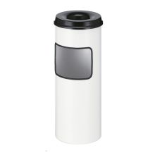 Asch-/Papier-Lagerbehälter mit dover 30 Liter weiß-schwarz