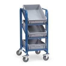 Behälterwagen 250 kg mit 3 Ebenen 410x610 und 3 Eurobehältern