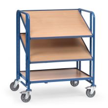 Lagerbehälterwagen 250 kg mit 3 hölzernen Etagen 820x610