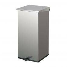 Carro-Kick Pedaleimer 110 Liter edelstahloptik