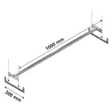 Kleiderstange für Ebene Medium Duty 1000x300 mm (bxt)