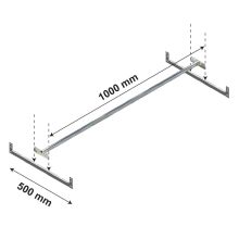 Kleiderstange Ebene Medium Duty 1000x500 mm (bxt)